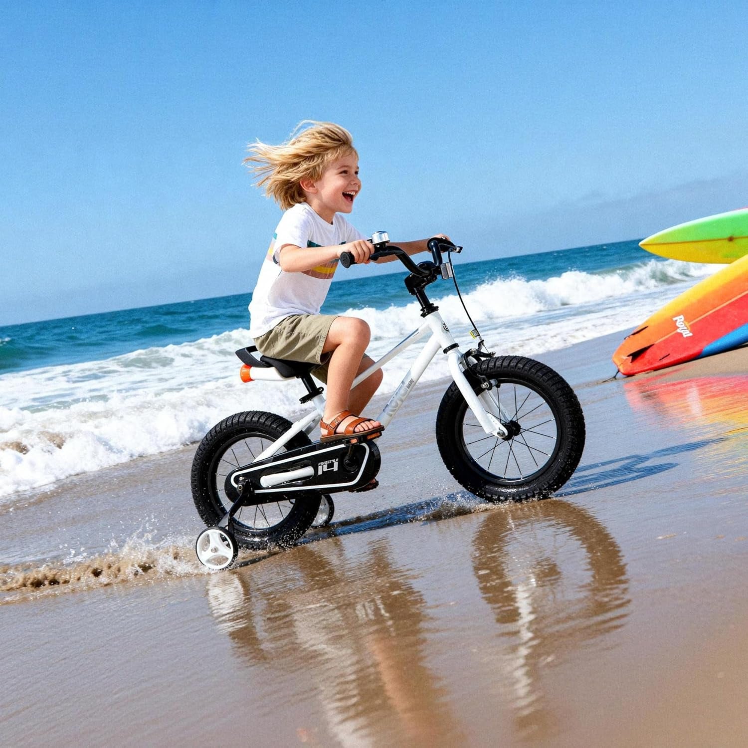 Freestyle Kids Bike 12 14 16 Inch with Training Wheels, 18 Inch with Kickstand, Bicycle for Ages 3-10 Years Boys Girls