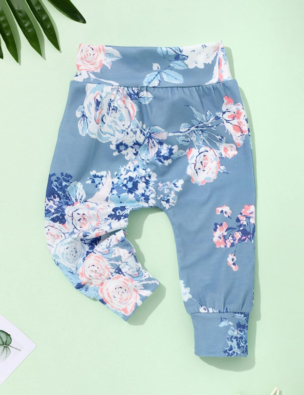 Newborn Baby Girl Clothes Hi I'M New Here Newborn Outfit Infant Romper Floral Pants Cute Baby Girl Outfits 4PC Set