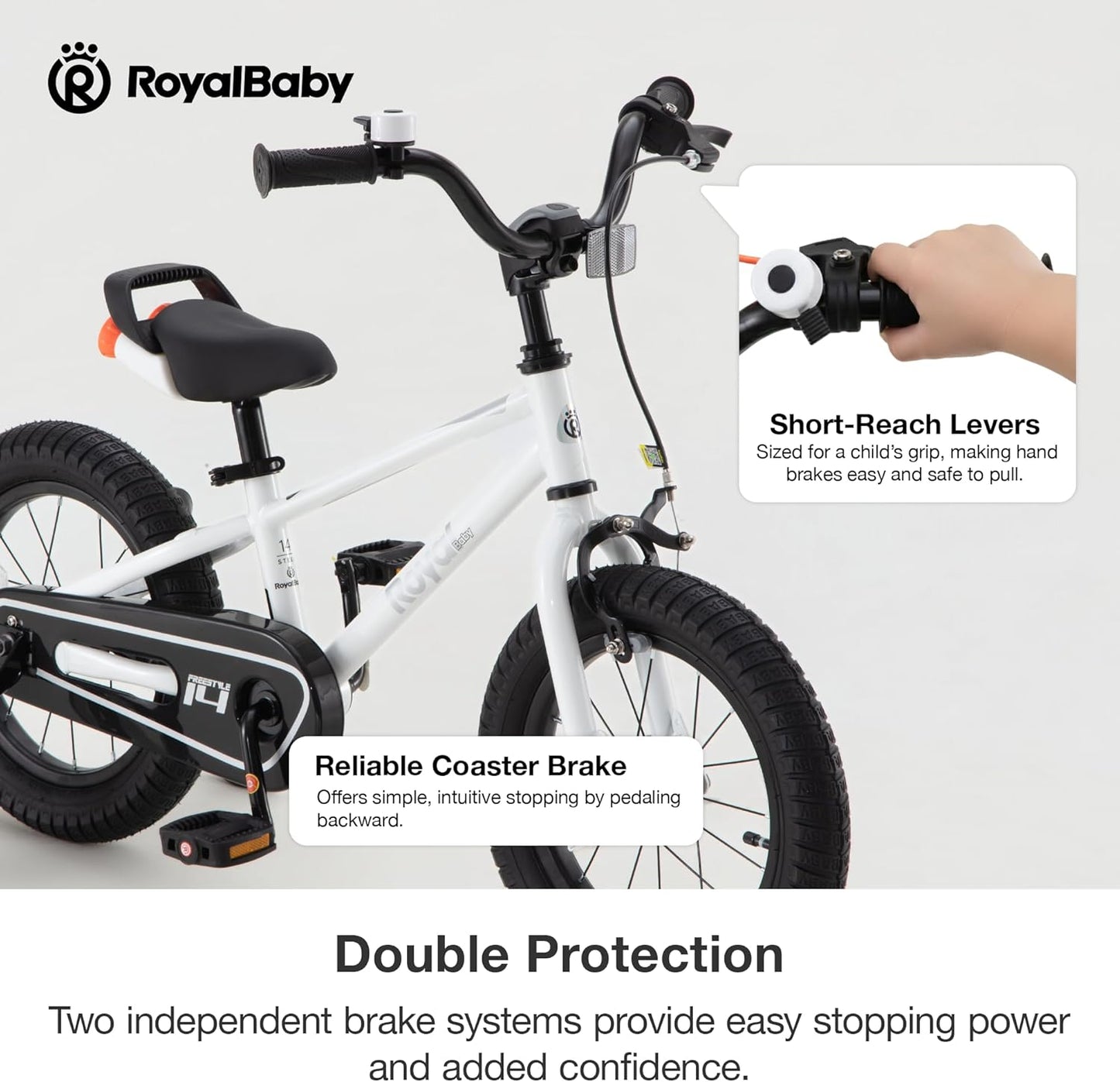 Freestyle Kids Bike 12 14 16 Inch with Training Wheels, 18 Inch with Kickstand, Bicycle for Ages 3-10 Years Boys Girls