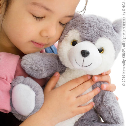 Toddler Backpack W. Plush Wolf Toy, Kids Gift 2 3 4 5 | 2-In-1 Wolf Backpack, Husky Stuffed Animal for Kids 3-5 in Gift-Ready Box, Birthday Gifts for Girls Boys
